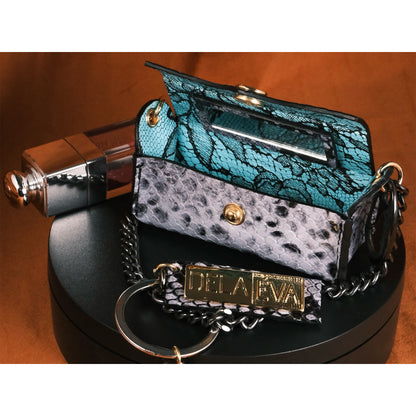 Kiss on the lips Purse | Blue
